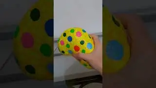 Happy Yellow Stone 🌼✨ | Hand-Painted Pop Art Rock Inspired by Yayoi Kusama #stonepainting