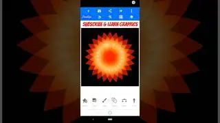 Flower drawing in pixellab | Flower design in pixellab | Flower logo design in pixellab