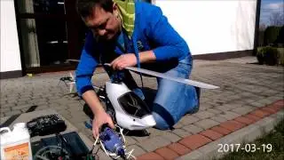 Helikopter RC spalinowy klasa 50 HIROBO Shuttle SCEADU EVOLUTION 3D
