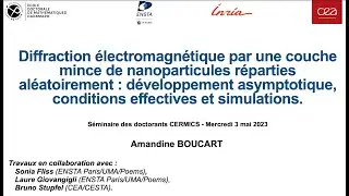 Amandine Boucart: Diffraction &eacute;lectromagn&eacute;tique par une couche mince de nanoparticules