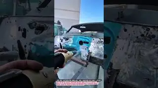 Car Body Restoration Using Heat Gun | Removing Old Paint & Filler.