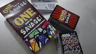 One Savage Cards Game Uno +1000 Double No Mercy More Mercyless Kartu Savage 336 Kartu 8-16 Player