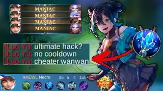 WANWAN ULTIMATE COOLDOWN HACK BUILD! ( 4X MANIAC ) | MLBB