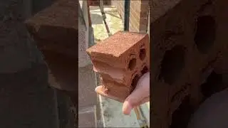 Lay half bricks at openings like a pro 😎 #howto #diy