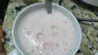 Making a Strawberry Banana Smoothie!