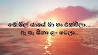Me mal yaye karaoke |  මේ මල් යායේ කැරොකි (without voice) - Reggae - Remixed | karaoke