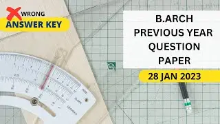 b arch exam preparation | JEE Paper 2 2022 Solved B.ARCH | B.Arch paper Explained