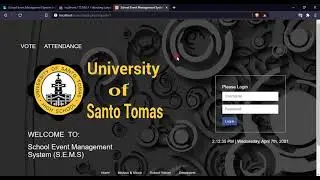 School Event Management System in PHP/MSQLi Demo