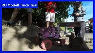 Scale Model Truck Trial Unimog Prototyp Sektion 1 EM 2019. RC Truck Trial 4x4 Tracks in Waldaschaff.