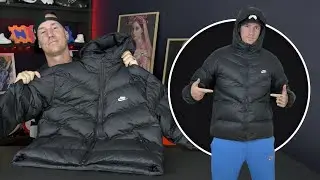 Распаковка/обзор куртки Nike Windrunner Statement Down Jacket (на корпусе)