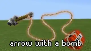 TNT tied to an arrow in minecraft / exploding arrow