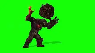Rock Titan attack green screen use to free fire 🔥💀🥵😈