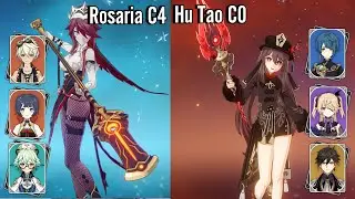 Rosaria Reverse Melt & Hu Tao Overvape | SPIRAL ABYSS FLOOR 12 - 9 STARS | Genshin Impact