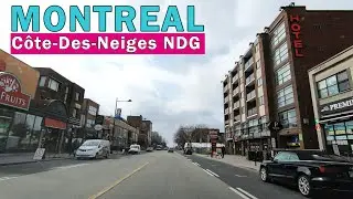 Driving in Montreal C&ocirc;te-Des-Neiges NDG April 2020 #montreal #driving #canada