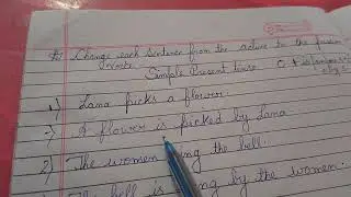 Active into passive voice