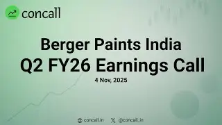 Berger Paints India Q2 FY26 Earnings Conference Call | Concall.in
