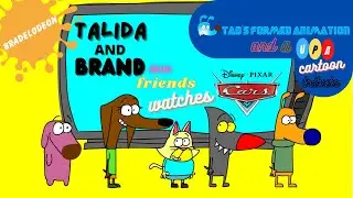 Talida and Brand, and also friends watches Pixar Cars (2006)