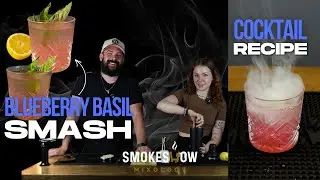 Blueberry Basil Smash Cocktail Recipe