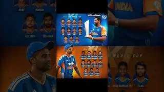 INDIAN TEAM SQUAD FOR T20 WORLD CUP 2024 VS 2026 #cricket #youtube