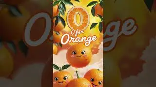 📍O for Orange 🍊🍊 Peel the Power of Letters!#shorts #funlearning #abcd #orange