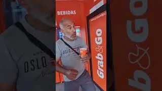 Brasileiro em Portugal - conhecendo a grab&Go 24h