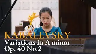 Dmitri Borisovich Kabalevsky: Variations in A minor Op.40 No.2 - Qu&aacute;ch H&agrave; My (Piano)