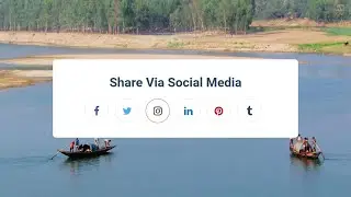 Make Awesome Social Share Buttons in HTML And CSS | HTML Tutorial | CSS Tutorial