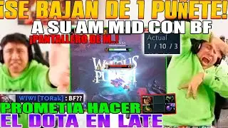 SE BAJAN DE 1 PUÑETE A SU AM MIDLANE CON BF! MACARIUS CONFIADO PROMETIA HACER EL DOTA EN LATE DOTA 2