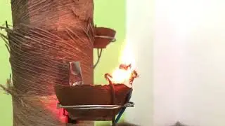 Automatic lighting oil lamp