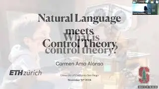 Carmen Amo Alonso (Stanford University): Natural Language Meets Control Theory (11/15/24)