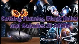 AI Universe Cutting ASMR | Slicing Through Planets, Black Holes & Deep Space Wonders Satisfyingly