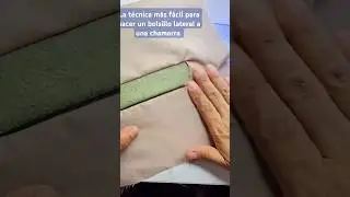 ka t&eacute;cnica  m&aacute;s f&aacute;cil  para hacer un bolsillo  lateral a una chamarra #costura #costuracontabita