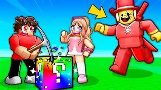 ROBLOX BREAK A LUCKY BLOCK...