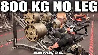 800 KG NO LEG PRESS !!!! VLOGZÃO  | PROJETO ARMA 26