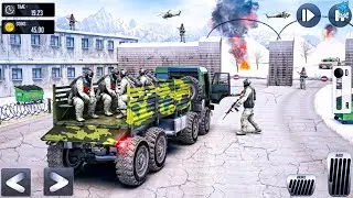 Army Transport Truck Driving Simulator 2024 - Truck wala game - Truck games 3D Android Gameplay