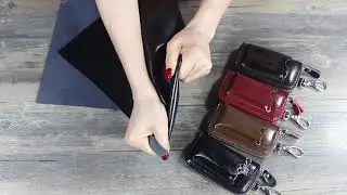 Genuine Cowhide Leather Men&rsquo;s Keychain Organizer Wallets