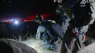 Driver Rescued After Vehicle Plunges Off Cliff, Sparks Fire in Santa Monica Mountains