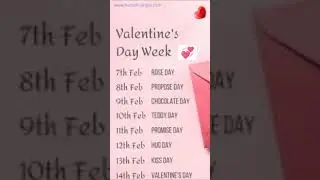 valentine week # youtube shorts # valentine days