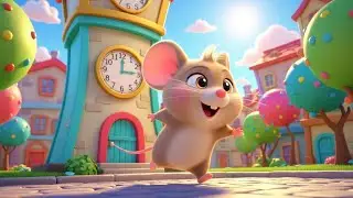Time Chase! The Mouse Races Against the Clock Tower 🐭⏰ | Kids Learning Song