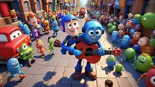 Benny Bot Plays Guitar + More Nursery Rhymes & Kids Songs