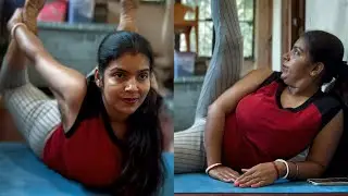 Thigh fat reduce yoga exercise