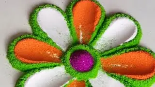 Simple Rangoli | Satisfying Rangoli | Easy Rangoli Tips and Tricks| ASMR #rangoli #satisfying #asmr
