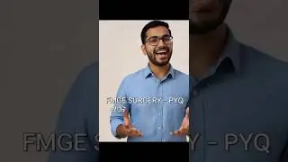 🤫 FMGE SURGERY &ndash; PYQ BUZZ WORDS (ANSWER-HIT FORMAT) #doctor #fmge #medico #pyq