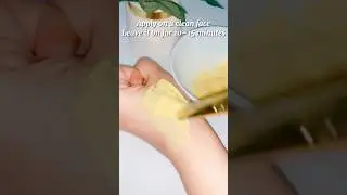Instant brightening facemask🤍#brightskin #facepack #brighteningfacial #homeremedies #shorts #viral