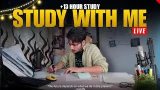 🔴 LIVE | 8 HOUR study with me 🌧 rain sounds & Pomodoro: 50 & 10 | 75 HARD UPSC CHALLENGE - DAY 48