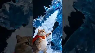 Mochi the Cat vs Ice Monster ❄️