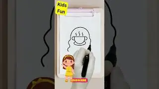 ☕✏️👧 Drawing a Charming Girl from a Cup | Creative Art Tutorial #girl #cup #drawing