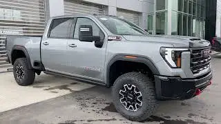 Gray 2025 GMC Sierra 2500HD AT4X Calgary AB Wolfe Auto Group | Stock Number: T4269101
