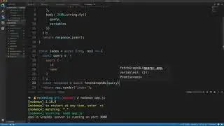 31Accessing GraphQL Query Data From Pug   part 1