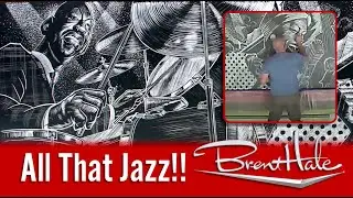 All That Jazz Chalk Board Mural - by Brent Hale
